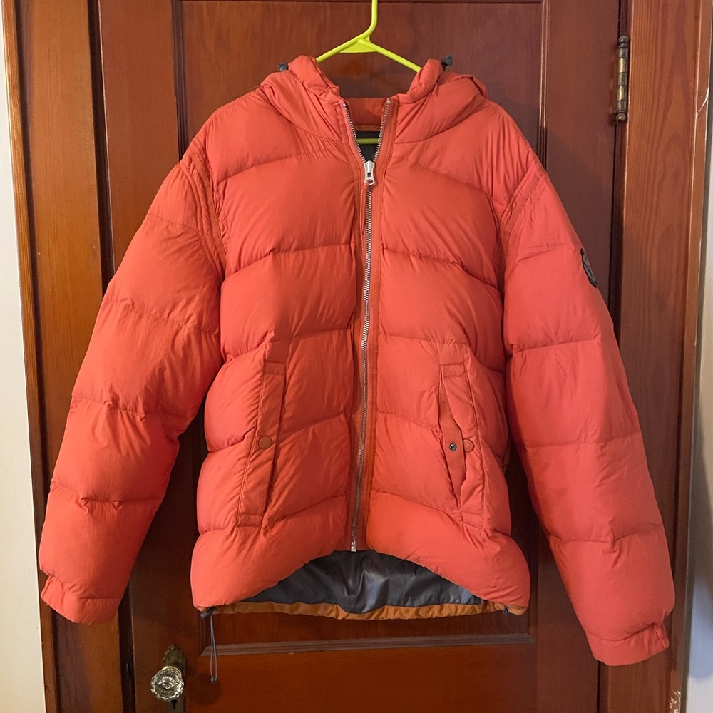 American Eagle Men’s Puffer Orange Winter Jacket XL